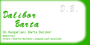 dalibor barta business card